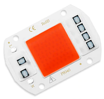 Світлодіод ЛЕД, LED 50Вт 220В - повний спектр, фітолампа