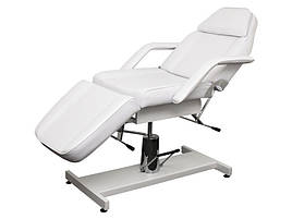 Косметологічна кушетка Біла з гідравлічним регулюванням висоти мод. 210 { H 62- 75 см }