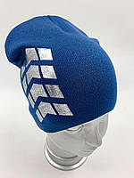 Вязана шапка для хлопчика "Погон", без зав'язок, ОПТ