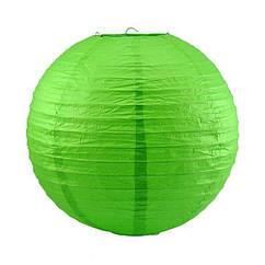 Куля плісе декоративна підвісна 30 см зелений