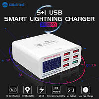 Зарядное устройство на 6 USB портов, 5A, 30W, Sunshine SS-304Q