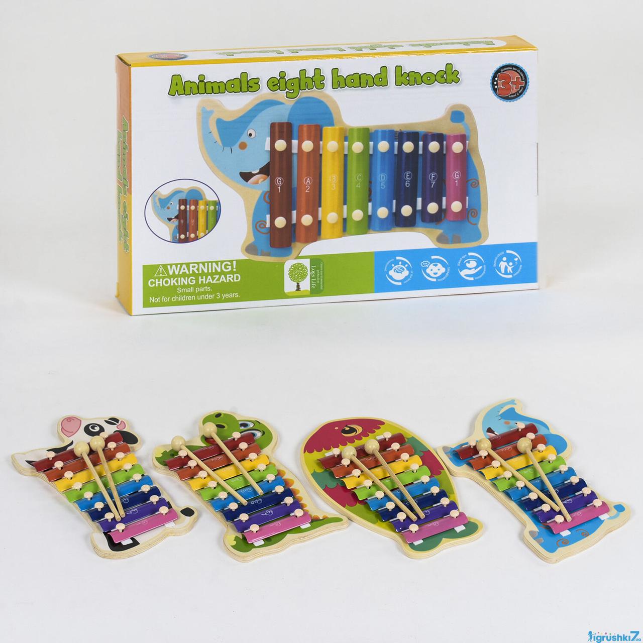 Іграшка деревяна "Ксилофон", мікс, Развивающая игрушка "Ксилофон" 39428, фото 1