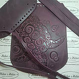 Клапан для рюкзака "Черепаха". Колір Бордо, фото 3