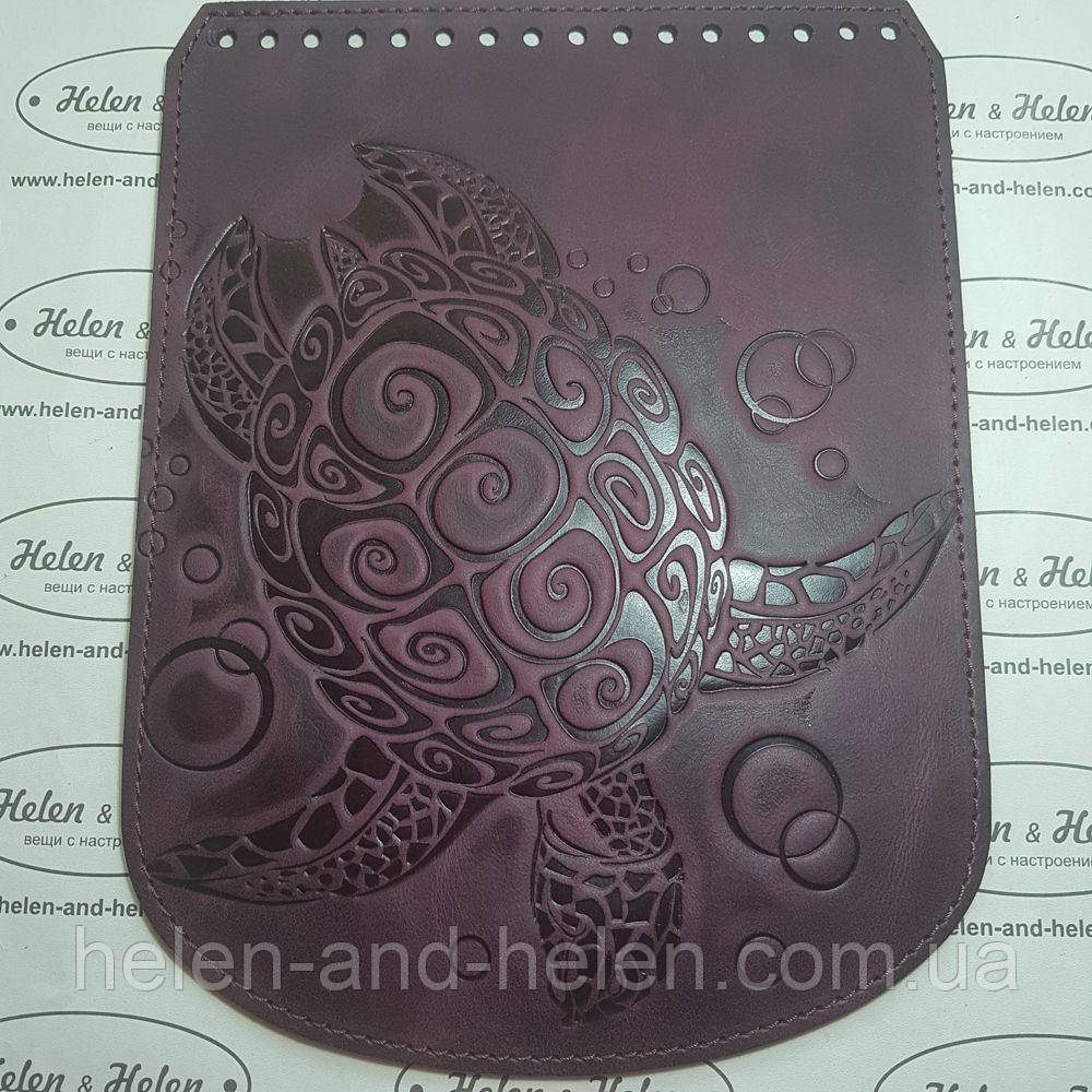 Клапан для рюкзака "Черепаха". Колір Бордо, фото 1