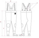 Вейдерси (Заброди) Pros Standard Зелені SB01, фото 2