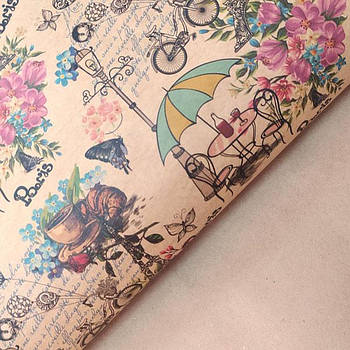 Пакувальний крафт-папір № 130 "ПАРИЖ"