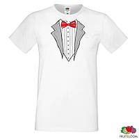 Парные футболки для молодоженов с принтом "Жених и Невеста" L, Белый Push IT