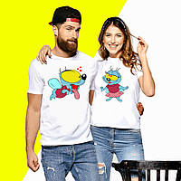 Парні футболки з принтом Push IT XS, Білий