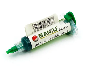 Лак ізоляційний BAKU BK-126, в шприці, 8 гр (UV Curable Solder Mask for PCB)