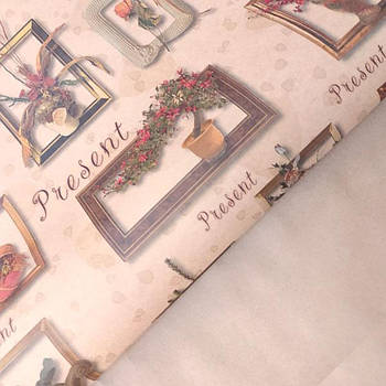 Пакувальна крафт-папір № 28 "Present"