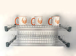 Сушарка для посуду 500 мм хром без рамки