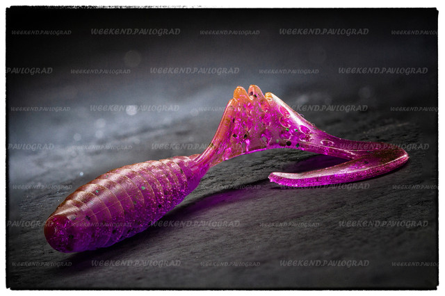 Fishup Fancy Grub 2" #016 Lox/Green & Black