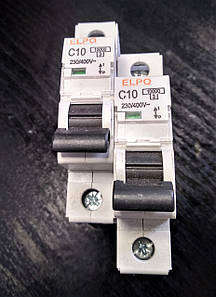Автоматичний вимикач ELPO С10 А 230/400V