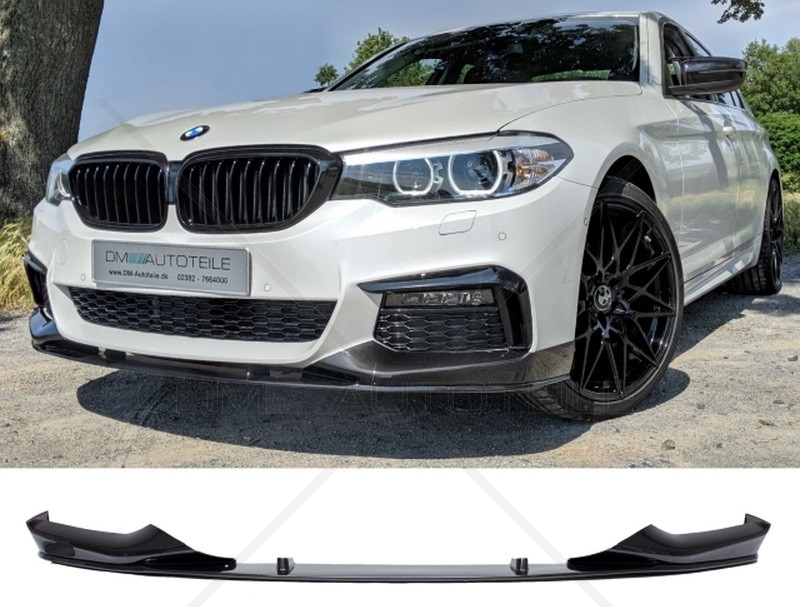 Сплітер BMW G30 стиль M Performance тюнінг елерон губа накладка обвіс (глянц)