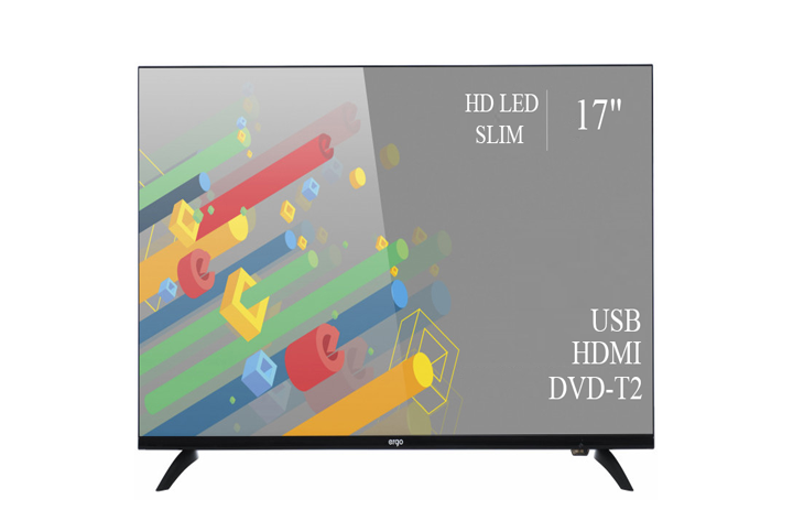 Сучасний телевізор Ergo 17" HD Ready/DVB-T2/USB (1366x768)