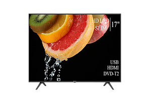 Сучасний телевізор Hisense 17" HD-Ready/DVB-T2/USB (1366x768)