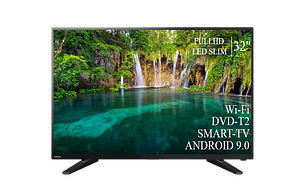 Сучасний телевізор Toshiba 32" Smart-TV+Full HD DVB-T2+USB Android 13.0