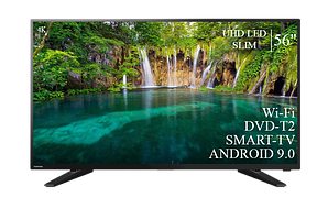 Сучасний телевізор Toshiba 56" Smart-TV/+DVB-T2+USB АДАПТИВНИЙ UHD,4K/Android 9.0