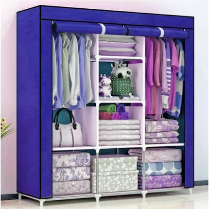 Складана тканинна шафа 3 секції 118 * 45 * 169 см, фото 1