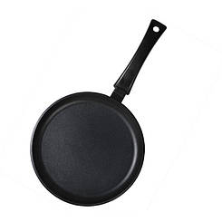 Сковорода для млинців 26 см без кришки 2-х шарове покриття Біол Колір чорний 2608П
