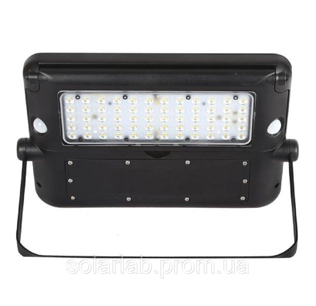 Світильник автономний вуличний LED Solar V-TAC, 10W, SKU-8550, 4000К, датчик руху, чорний