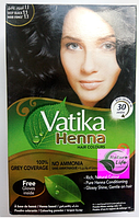 Индийская натуральная краска для волос Ватика Vatika Henna черная глубокая с хной №1,1