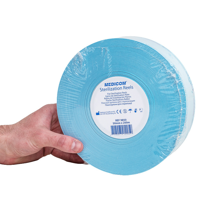 Упаковка 250мм х 200м для проведення фізичної стерилізації в рулоні (Medicom) Тайвань, фото 1
