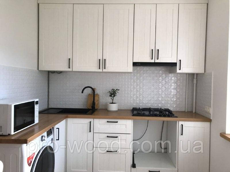 Кухня в скандинавському стилі з масиву, фото 1