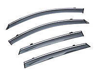 Дефлектори вікон (вітровики) SUN VISORS з хромом KIA OPTIMA 2016-2020