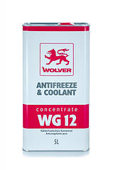 Антифриз червоний Wolver Antifreeze & Coolant Concentrate WG12 — 5 л