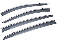 Дефлектори вікон (вітровики) SUN VISORS з хромом KIA SPORTAGE 2016-2020