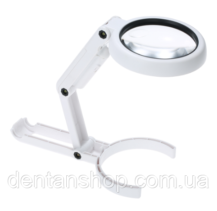 Лупа-трансформер ручна, настільна Magnifier NO.FS55DC з підсвіткою