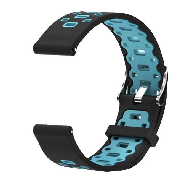 Спортивний ремінець Primo Perfor Classic для годинника Samsung Galaxy Watch 3 41mm (SM-R850) - Black&Blue