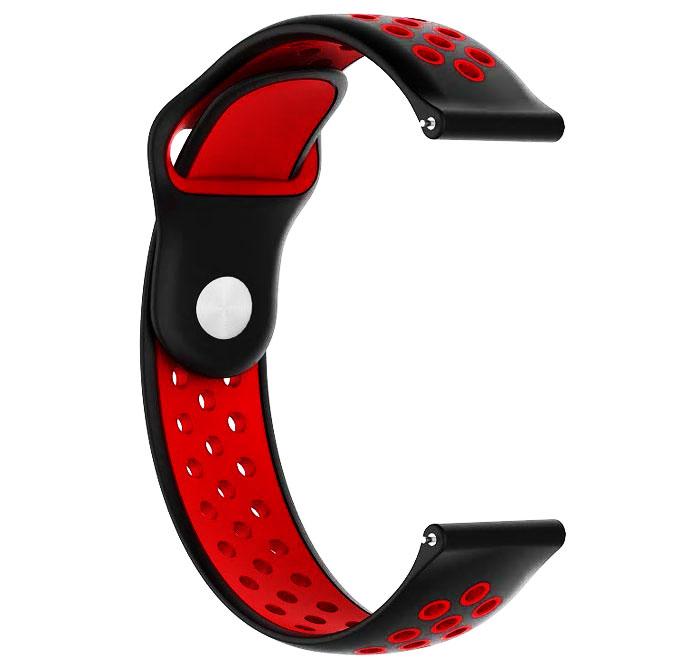 Спортивний ремінець Primo Perfor Sport годинника для Samsung Galaxy Watch 3 41mm (SM-R850) - Black&Red
