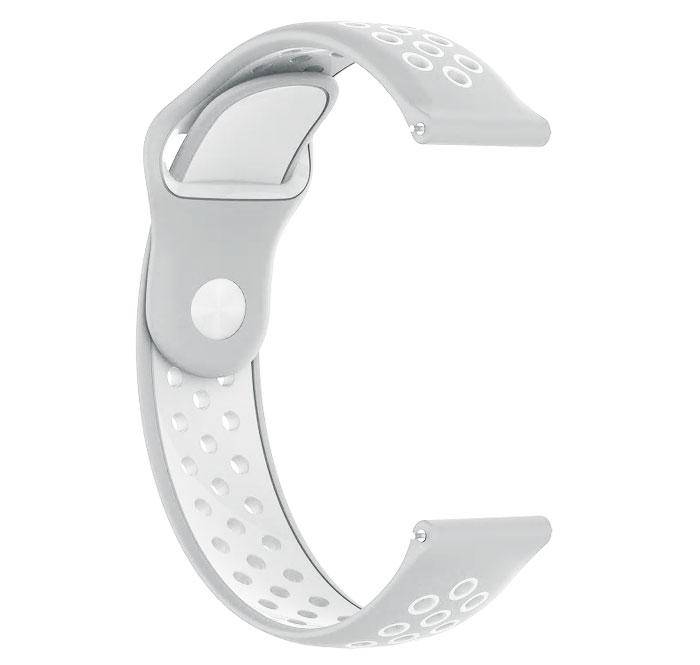Спортивний ремінець Primo Perfor Sport годинника для Samsung Galaxy Watch 3 41mm (SM-R850) - Grey&White