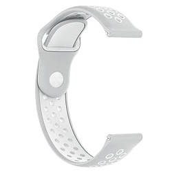 Спортивний ремінець Primo Perfor Sport для годинника Huawei Watch 2 - Grey&White