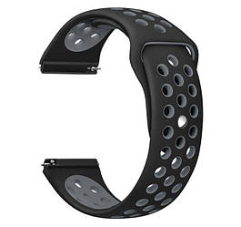 Спортивний ремінець Primo Perfor Sport для годинника Huawei Watch 2 - Black&Grey