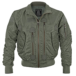 Куртка чоловіча демісезонна тактична AVIATOR авіаційний нейлон колір олива Mil-tec Німеччина