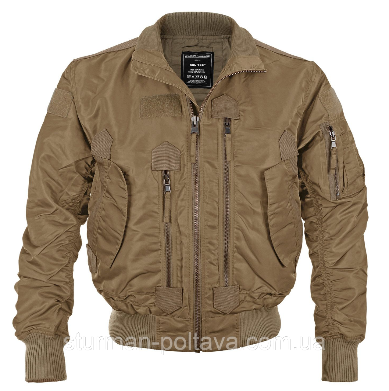 Куртка чоловіча AVIATOR US TACTICAL FLIEGERJACKE нейлон койот Mil-teс Німеччина