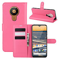 Чохол Luxury для Nokia 5.3 книжка рожевий