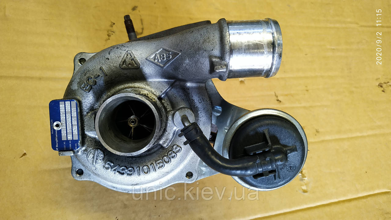 Турбіна Borg-Warner 1.5 dci Рено Канго 2 / Кліо 3 б/в (54391015083, 507852H301868, 54359710011, 54359700033)