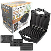 Нова сендвічниця-вафельниця-гриль (3 в 1) з Європи Esperanza EKT006 з гарантією