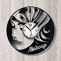 Макіяж годинник Годинник настінний Maйк-ап годинник Makeup годинник Годинник у салон краси Б'юті Індильник Візажист годинник 30 см