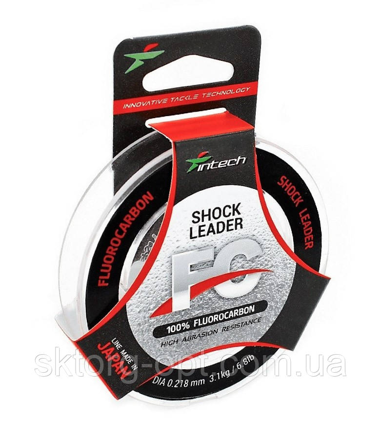 Флюорокарбон Intech FC Shock Leader 25м 0.178 mm (2.1 kg / 4.6 lb)