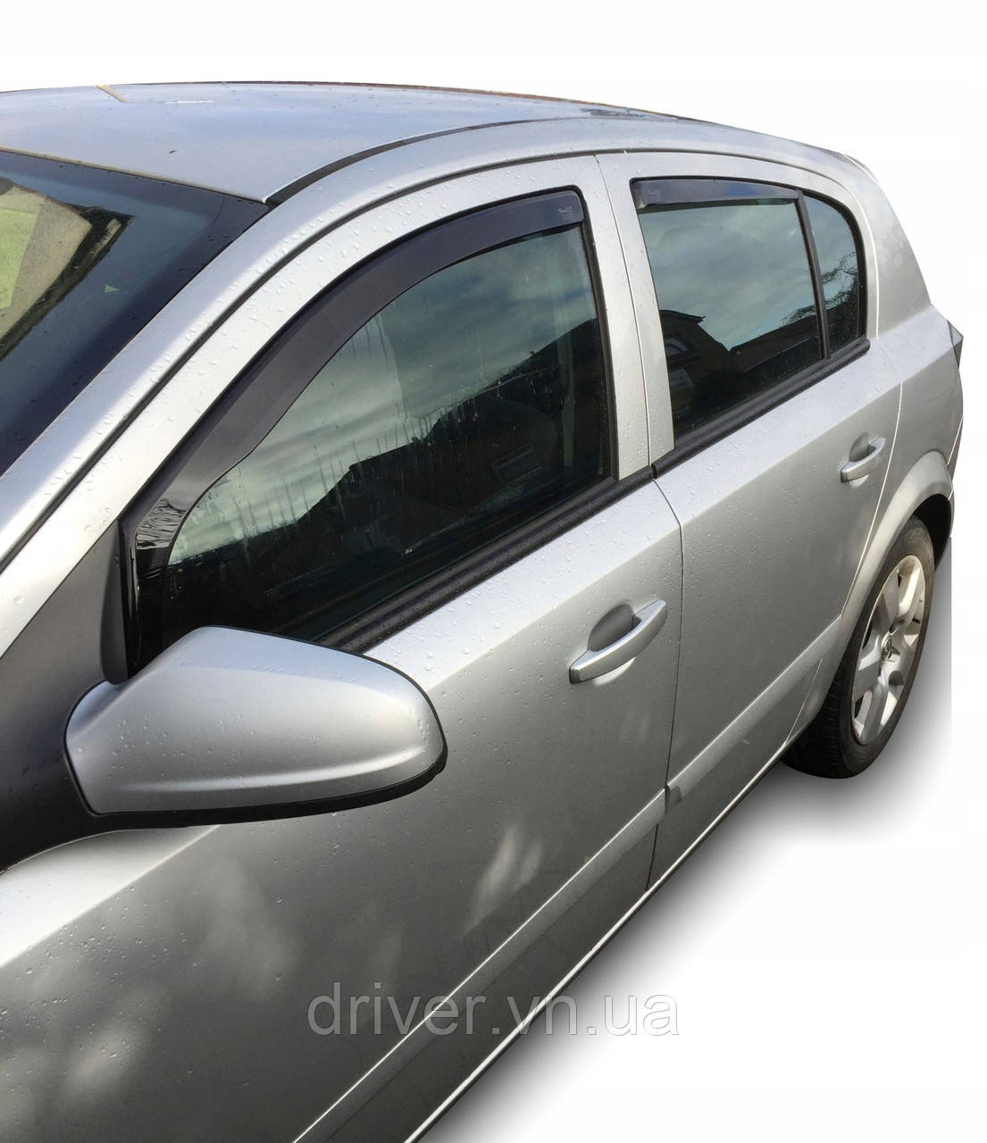 Дефлектори вікон вставні Opel Astra H 2004-2009 5D HB