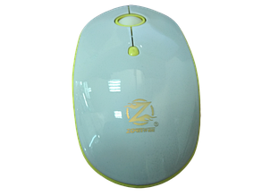 Бездротова безшумна акумуляторна миша Zornwee W880 Біло-жовта, фото 2