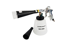 Пістолет пневматичний для хімчистки салону автомобіля зі змінною насадкою-щіткою (Торнадор) WG-2050