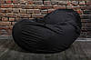 Чорне велике Бескаркасне Крісло мішок груша XXL 130х160, фото 5