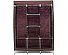 Складана каркасна тканинна шафа Storage Wardrobe 88130, шафа на три секції 130*45*175, фото 5
