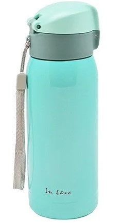 Термос железный HLV In Love SLD-350BL 350 мл Mint
